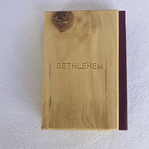 The Holy Bible King James Version Red Letter Edition Bethlehem Olive Wood Cover